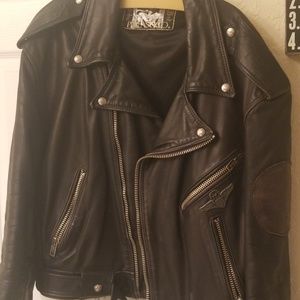 Vintage Leather Motorcycle jacket